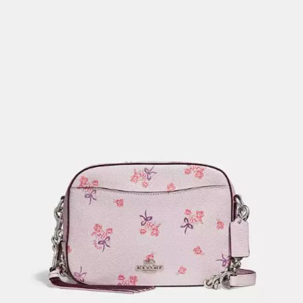 Coach Floral Bow Print Camera Bag
